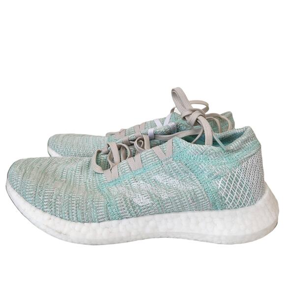 adidas Womens Pureboost Go, Clear Mint/White/Raw White, 7 M US - Picture 3 of 10